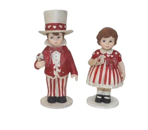 Bethany Lowe Valentines Day Sweethearts Boy & Girl Figurines - Picture 1 of 3