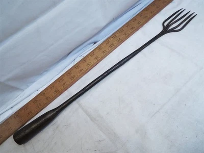 Ранний 5-Tine рыбы угорь лягушка концерт инструмент копье голова ручной ковки железа рыболовная вилка - Изображение 1 из 4