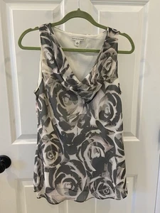 Banana Republic ärmelloses geblümtes Damentop/Bluse Größe 8 (EUC) - Bild 1 von 4