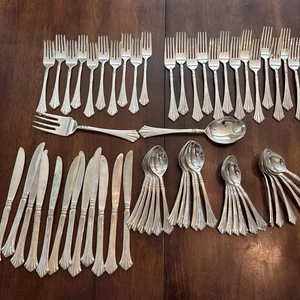 ROYAL PLUME Wm. Rogers & Son Silber Teller Besteck 61 Stück - Bild 1 von 8