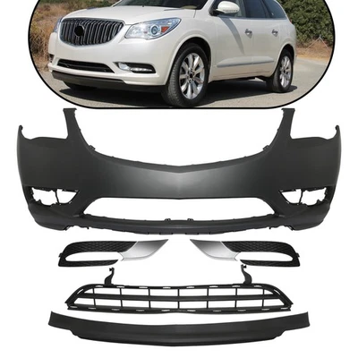 For Buick Enclave 2013-2016 Front Bumper Cover Assembly Kit w/o Sensor Hole Foto 1 de 4