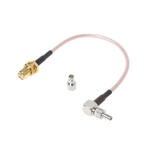 SMA Female To CRC9/TS9 Dual Connector RF Coaxial Adapter RG316 Cable 15cm - Picture 1 of 8