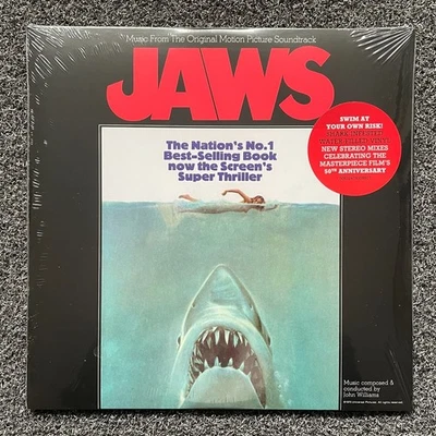 JAWS Original Soundtrack 50th Anniversary Shark Infested Water-Filled Vinyl LP - Image 1 of 3