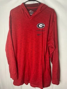 Nike Georgia Bulldogs Herren leichter Hoodie rot schwarz Gr. XL - Bild 1 von 6