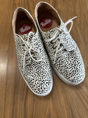 Rollie Nation Rollie Derby Jaula Pelo de Poni Cuero Lunares Talla 37 Foto 1 de 4