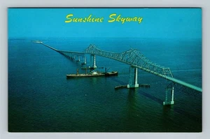Sunshine Skyway Collapsed 1980 Tampa Bay, St Petersburg Florida Vintage Postcard - Picture 1 of 2
