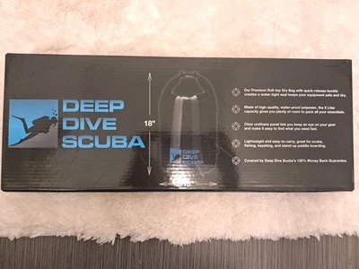 NIB Deep Dive Scuba Premium Dry Bag Watertight Light For All Water Sports 18x15” - Image 1 of 3