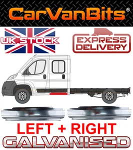 FÜR PEUGEOT BOXER 2006-2014 DOPPEL CREW CAB UNTER HECKTÜRSCHWELLER REPARATURBLECH X2 - Bild 1 von 6
