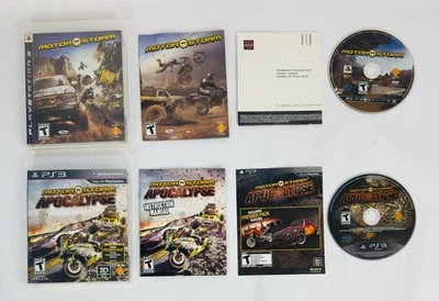 MotorStorm And MotorStorm Apocalypse CIB SET LOT PS3 PlayStation 3 - Image 1 of 3