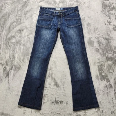 Jeans Aeropostale Feminino 5/6 Azul Hailey Skinny Flare Perna Elástica Casual Preppy - Imagem 1 de 4