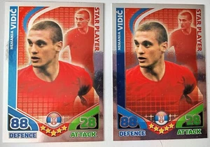 Match Attax World Cup 2010 Nemanja Vidic Star Player Foil Card Serbia - Picture 1 of 2