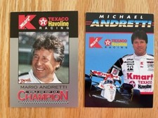KMART TEXACO HAVOLINE MARIO AND MICHAEL ANDRETTI CARDS