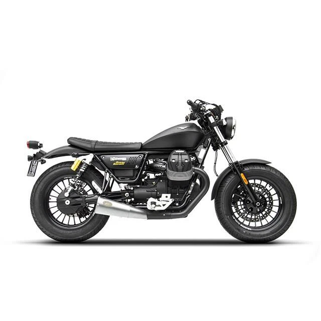 Zard Exhaust Slip On Polished Stainless Big Version Moto Guzzi V9 Bobber 2017 - Image 1 of 1