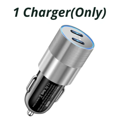 Adaptador de corriente cargador rápido PD 40W USB C a tipo C para Android Samsung iPad Pro Foto 1 de 4
