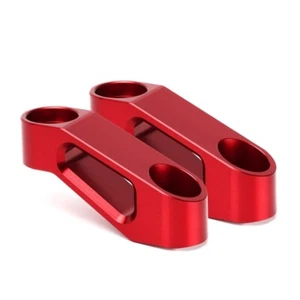 For Ducati Suzuki Yamaha Rearview Mirror Mount Extender Bracket Holder Clamp - Picture 1 of 23