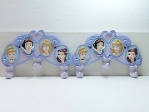 DISNEY Princess Appendiabiti Asciugamano 3 Ganci Montaggio a Parete Lotto di 2 Ganci Portaoggetti - Foto 1 di 8