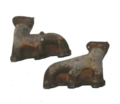 PAR DE CABEZALES COLECTOR ESCAPE MOTOR BMW GENUINO OEM E28 E30 E34 M20 DELANTERO Y TRASERO Foto 1 de 4