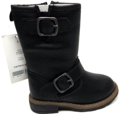 NEW Carter's Girl's Aqion2 Black Synthetic Riding Boot TODDLER Size 5 T, NEW - Image 1 of 4