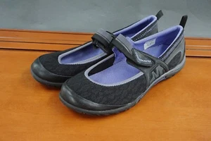 Merrell Enlighten Eluma Breeze Mary Jane Womens 8 Shoes Black Slip On Comfort - Picture 1 of 11