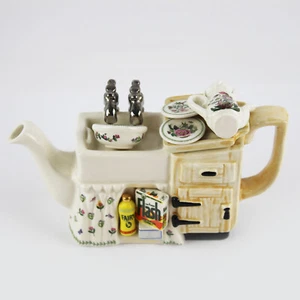 Vintage Paul Cardew Portmeirion Mini Teapot Botanic Garden Kitchen Sink - Picture 1 of 5