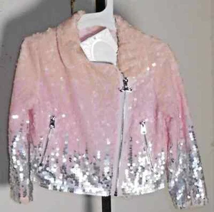 Disney Junior Hombre Sequined Bomber Jacket Toddler 3 NWT - Picture 1 of 2