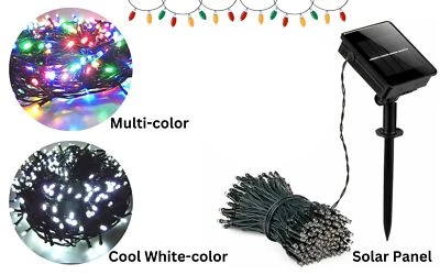 500LED 50M SOLAR CHRISTMAS STRING LIGHTS WITH 8 FUNCTIONS - image 1 of 4