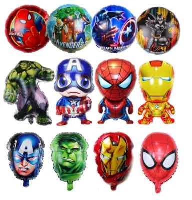MARKENLOS Avengers Marvel Superhéroe Láminas Helio Globo Niños Cumpleaños Fiesta