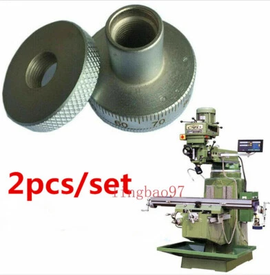 2pcs/set Milling Machine Parts Metal Screw Feed Dial Scale Ring For Bridgeport