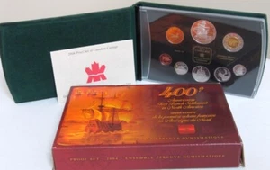 2004 Canada Silver Proof Set 400th Anniversary First French Settlement. - Bild 1 von 5