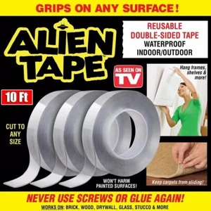 Alien Nano Tape✅Heavy Duty double sided✅ Transparent Reusable Tape As Seen on TV - Picture 1 of 4