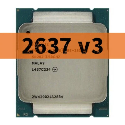 Intel Xeon E5-2637 v3 SR202 4 Cores 3.5GHz 15MB 9.6GT/s LGA2011-3 CPU Processor - Image 1 of 2