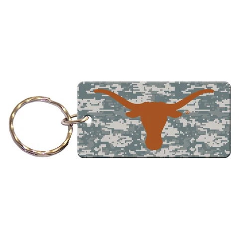 TEXAS LONGHORNS DIGITAL CAMO RECTANGLE ACRYLIC KEY RING NEW WINCRAFT 😎 Cover