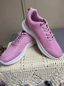 NUEVO Crane Fitness Damas ROSA Espuma con Memoria Entrenadores Zapatos Tenis Para Mujer Talla 8 - Imagen 1 de 11