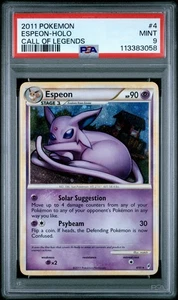 2011 POKEMON CALL OF LEGENDS ESPEON #4 HOLO PSA 9 MINT #113383058 - Bild 1 von 2