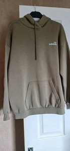 Ladies Adidas Sage Green Hooded Sweatshirt Long Sleeve Worn Once Size 14 - Picture 1 of 5
