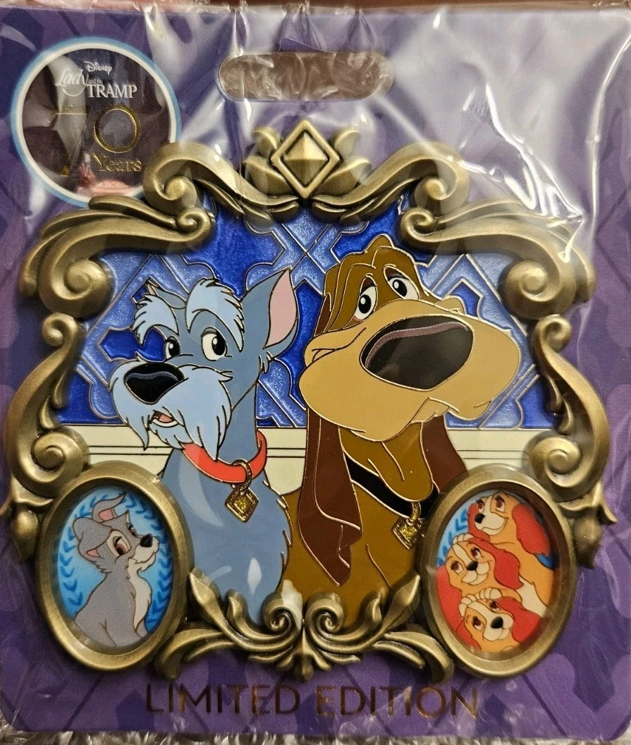 Lady & the Tramp Contemporary Disney Pins, Patches & Buttons (1968