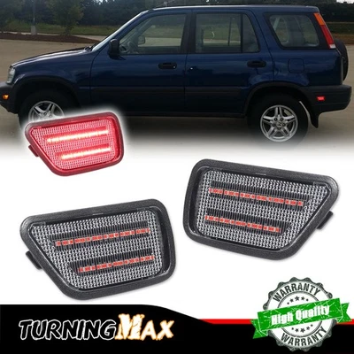 2 PIEZAS Luces LED rojas lentes transparentes para Honda CR-V 1997-2001 luces marcadoras laterales traseras Foto 1 de 4