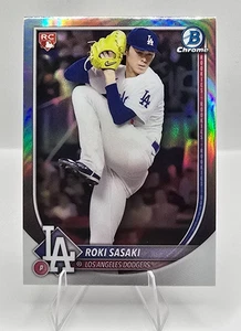 (3)2025 Bowman Chrome Roki Sasaki Red Rookie Refractor RC#12 Alt Photo Variation - Picture 1 of 6