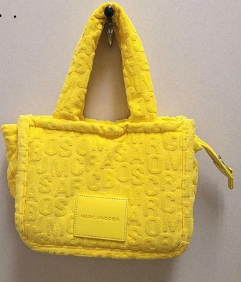 Bolso de Hombro Marc Jacobs The Monogram Terry Pequeño Kiwi Dorado Cartera Foto 1 de 4