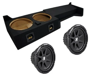 Kicker Nissan Frontier 05-12 43C104 10" Sub & 2X10NISSAN-CREW-FRONT 10" Sub Box - Picture 1 of 2