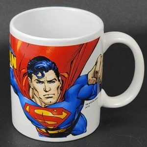 SUPERMAN Coffee Mug 12oz White Ceramic DC Comics Collectable - Picture 1 of 6
