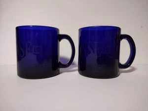 2 Vintage Cobalt Blue Glass Mug Made in USA Kodak Color Sense  - Bild 1 von 8