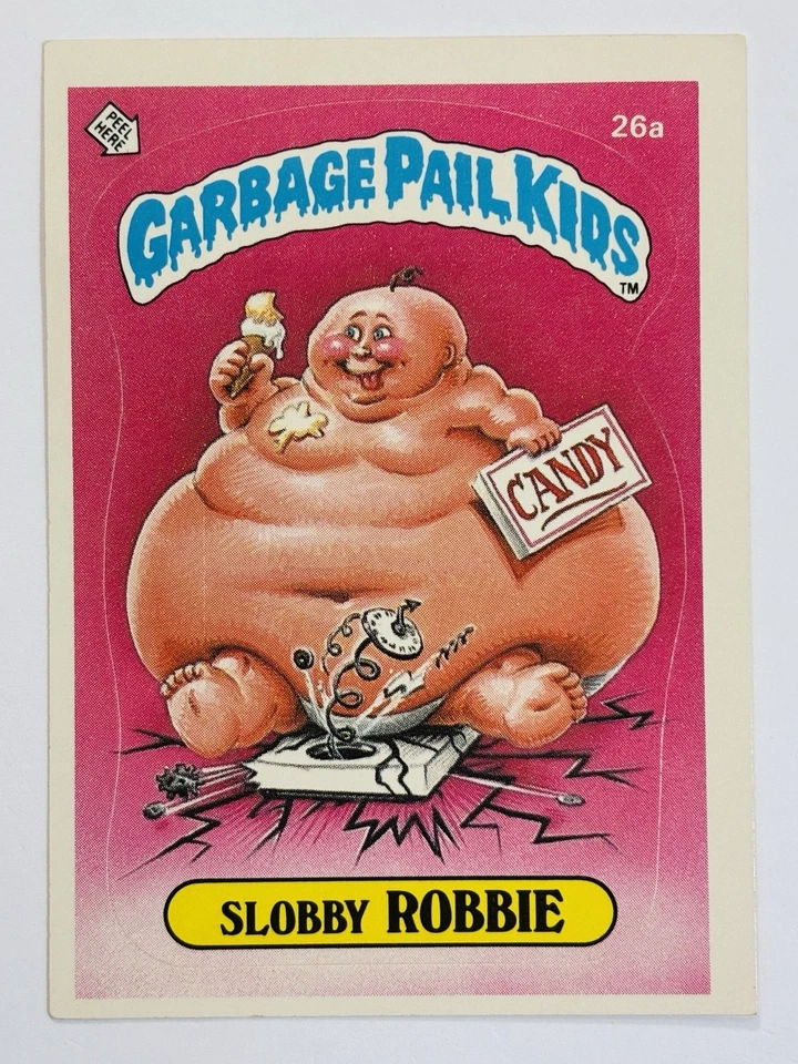 Garbage Pail Kids OS1 1985 serie 1 #26a Lobby Robbie - mate (en muy buen estado) ¡Ver fotos! Foto 1 de 4