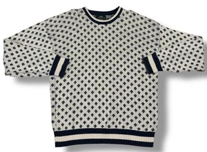 Vintage 80er Jantzen Opa Strickpullover Herren Large Birdseye adretter Fischer USA - Bild 1 von 3