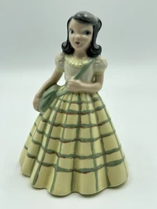 Vintage HOLLAND FORM Mädchen mit Geldbörse Keramik 5"" Figur Kitsch Spaß! - Bild 1 von 10