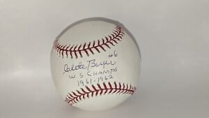 Cletr Boyer New York Yankees 1961-62 WS Champ Signed Rawlings OML Ball W/Our COA