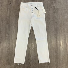 Flying Monkey Santa Monica Jeans Women's Size 27 Button Fly Raw Hem Mid Rise New