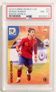 2010 PANINI FIFA WORLD CUP SOUTH AFRICA #93 SERGIO RAMOS PSA 8 FAST SHIPPING - Picture 1 of 2