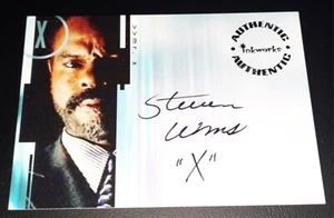 X-Files Season 9 Autograph Card A19 Steven Williams Mr. X 2003 - Picture 1 of 6