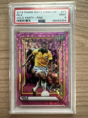 Panini National Conv. 2019 VIP PELE GOLD PARTY ROSA/50 PSA 9 Foto 1 de 3